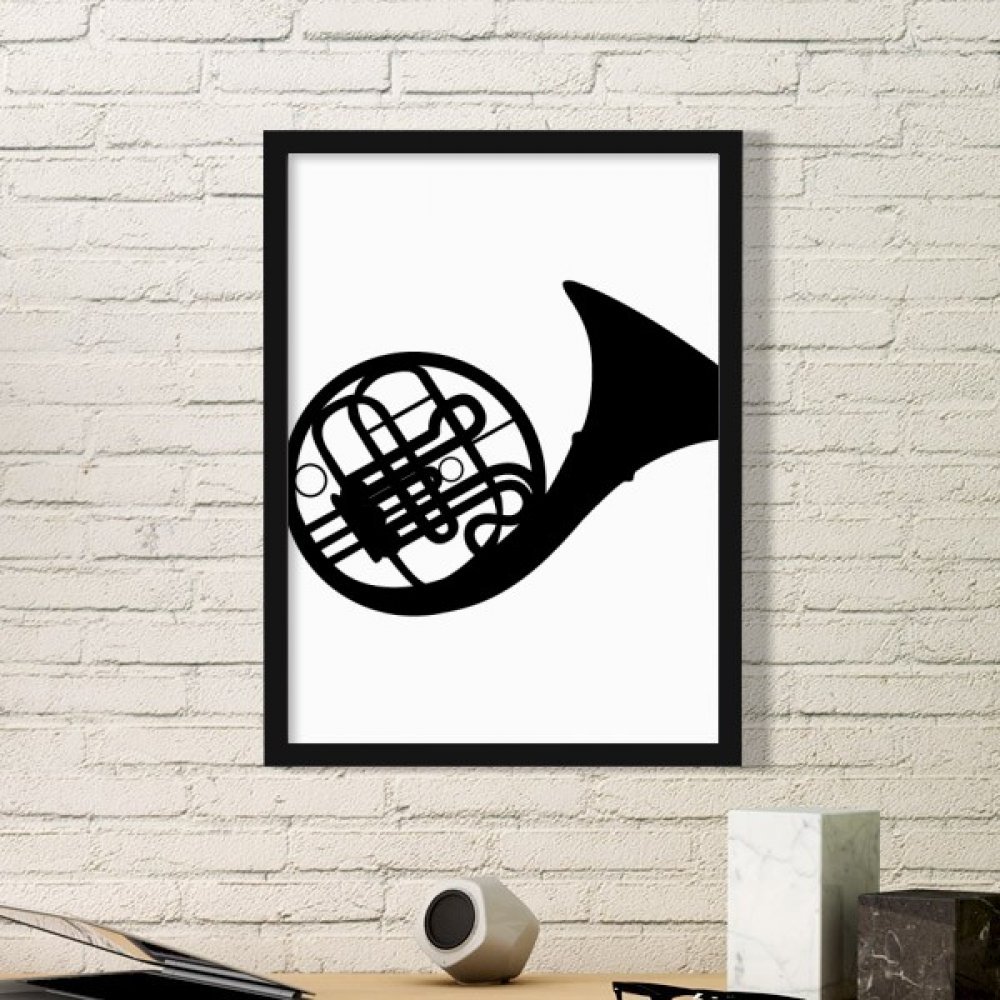 Pinturas de la Pared Cuerno Música Hermosa Marco de Cuadros Fotos Hogar Negro