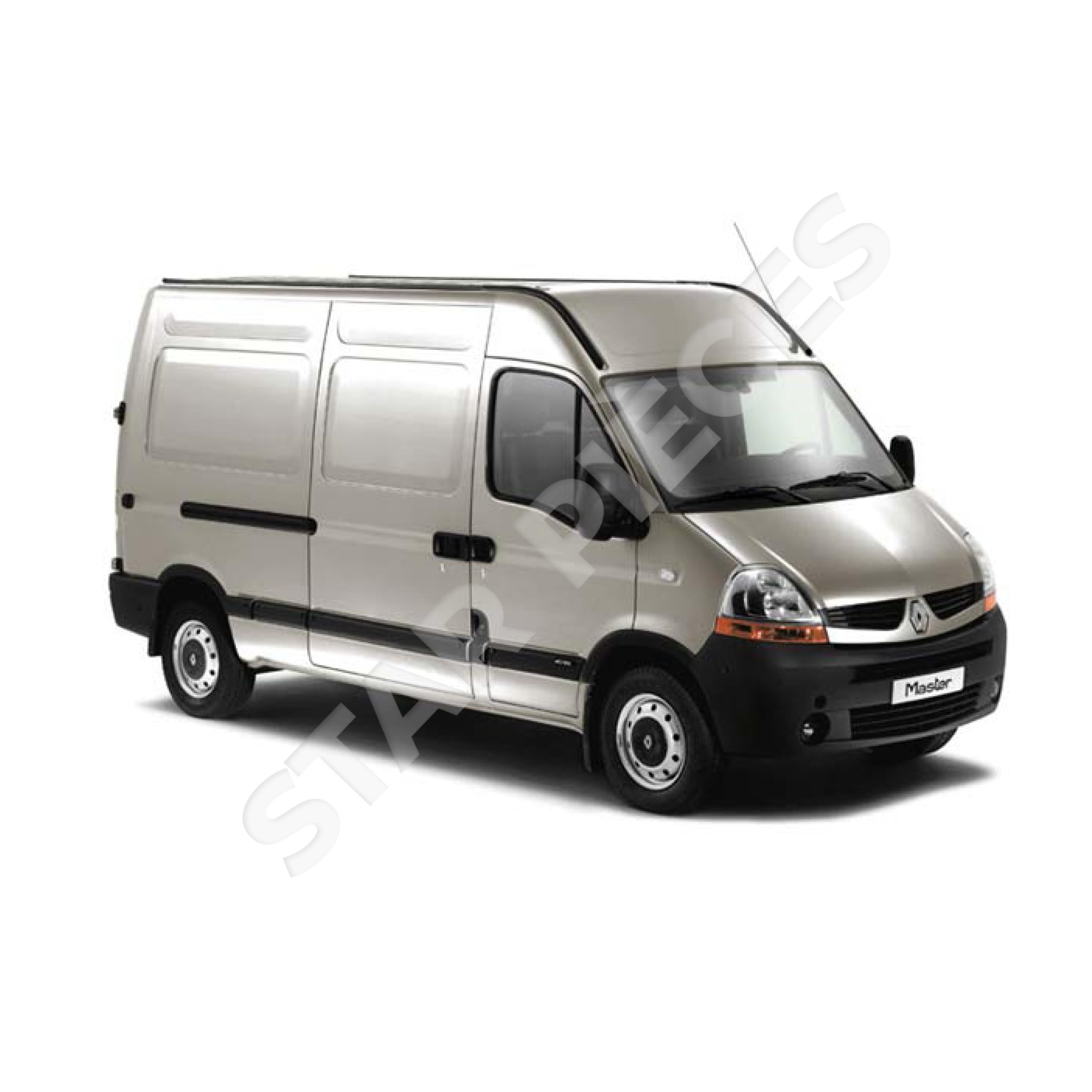 3 roulettes porte latérale + RAIL DE PORTE compatible pour Master 2, Movano A, Interstar (1997-2010) galets de porte coulissante + rail | Guide HAUT - MILIEU - BAS de porte