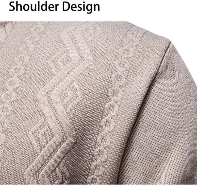 Men's Sweater Casual Round Neck Warm Knitted Base Sweaters