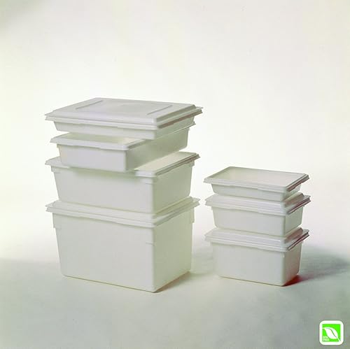 Miniatura 2 de Rubbermaid Commercial Products Caja para alimentos de 5 galones, color blanco, apta para congelador/lavavajillas, para almacenamiento y organización