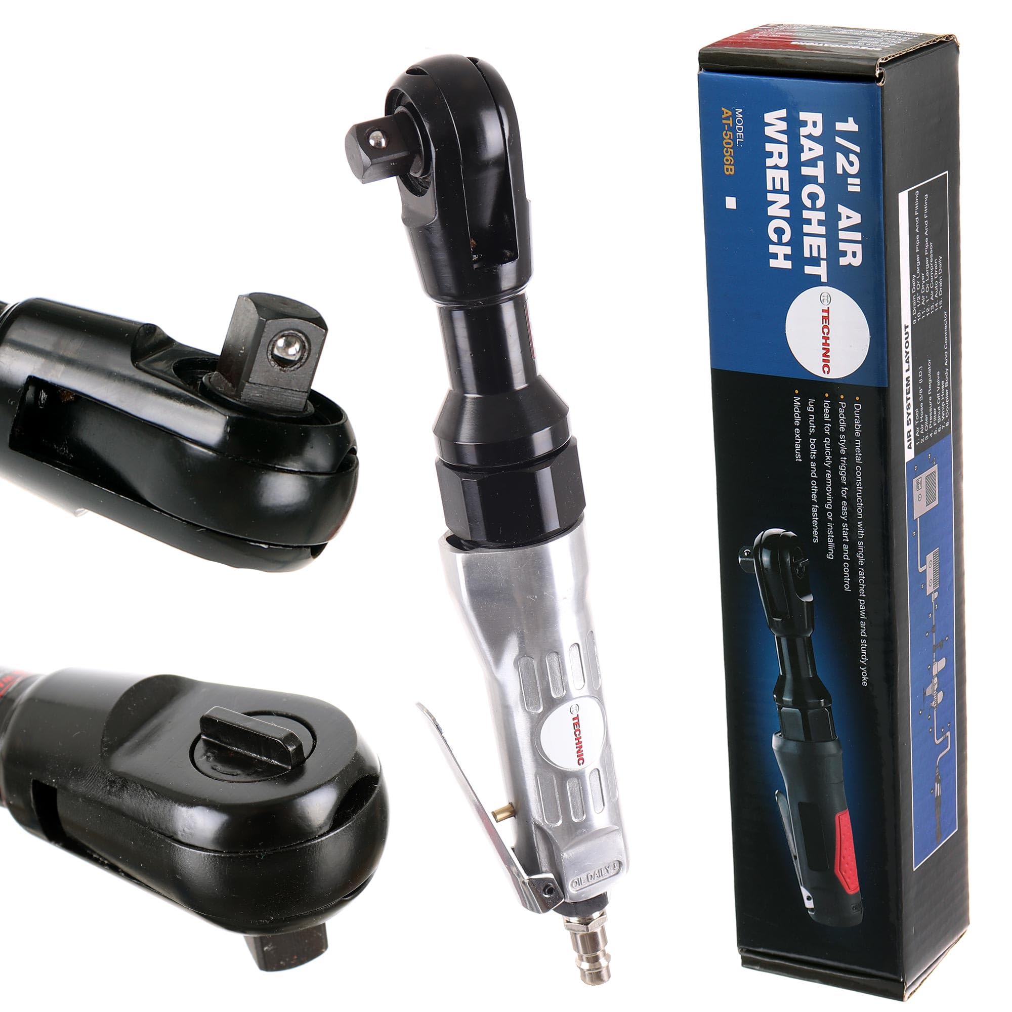 Kastor Compressed Air Ratchet Wrench 69Nm 1/2