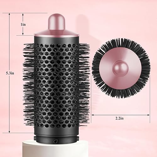 Miniatura 6 de YTCHYYSK Cepillo voluminizador redondo rosa para Dyson Airwrap Hair Volumizer Attachment Tool 969489-01 970750-01