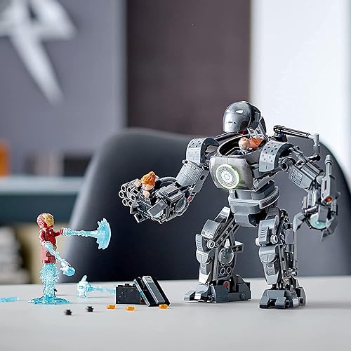 Miniatura 6 de LEGO Marvel Iron Man Monger Mayhem Set 76190, Avengers Mech - Juguete de construcción, figura de acción, con figuras de Iron Man, Obadiah Stane y