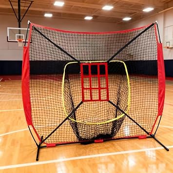 Baseball Pitching Net 9 Hole Training Target Strike Zone Net For Batting Throwing Accuracy Practice