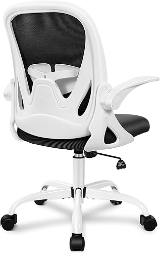 Primy Silla de Oficina Ergonómica Silla de Escritorio con Soporte Lumbar y Altura Ajustables, Silla de Escritorio Giratoria de Malla Transpirable