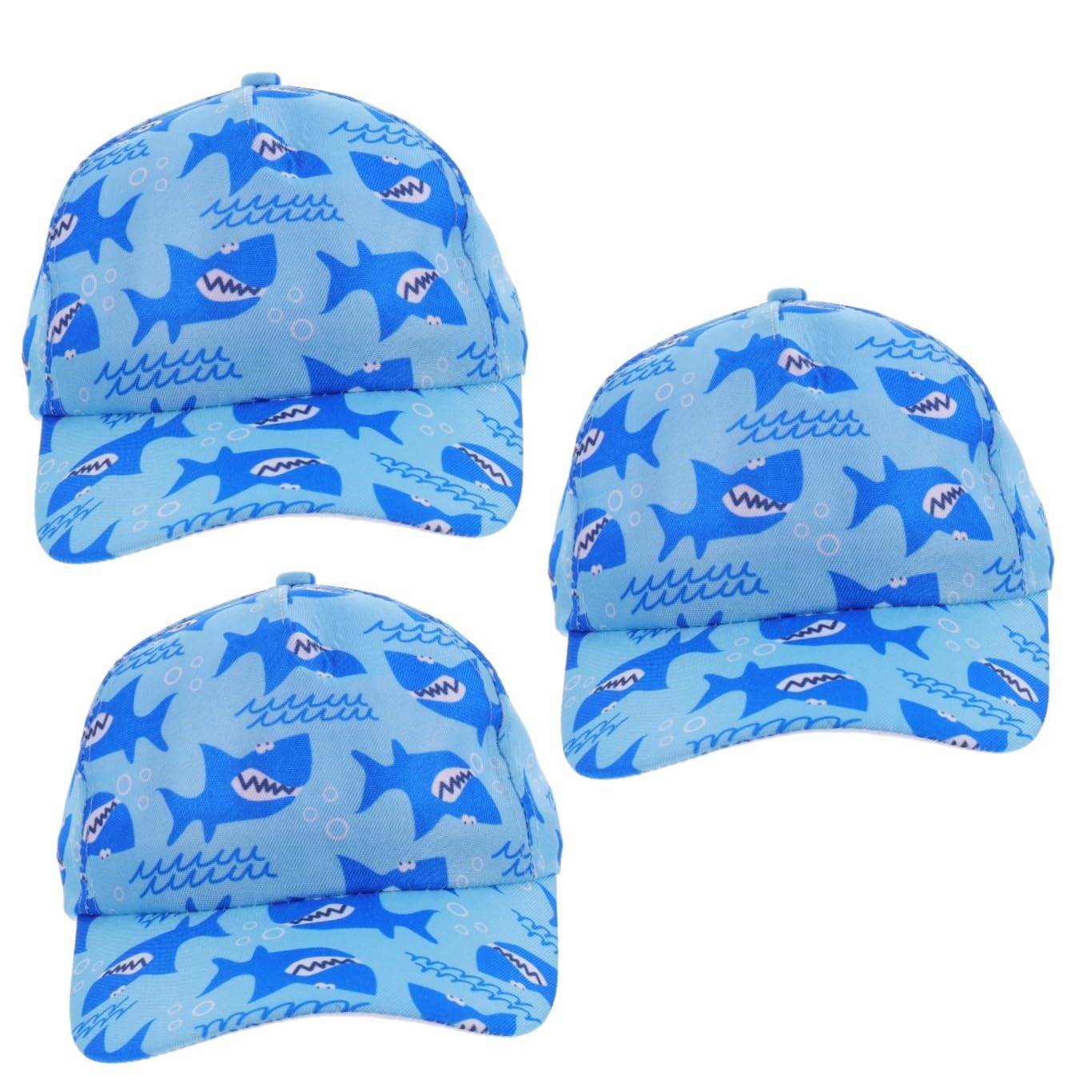 Toyvian 3piezas Sombrero De Béisbol para Niño Niña Protección Solar Gorra Patrones Adorables para Exteriores