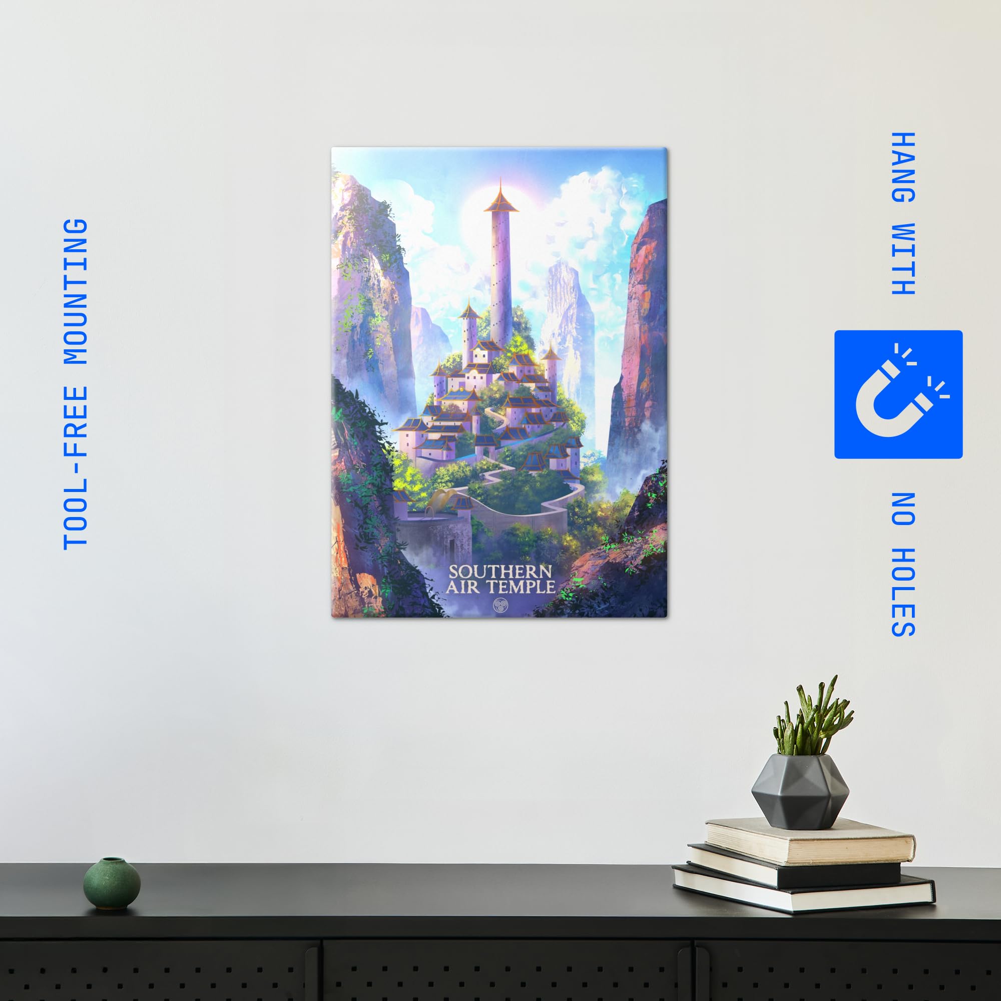 Displate Metall poster Avatar: The Last Airbender Air Temple Größe M