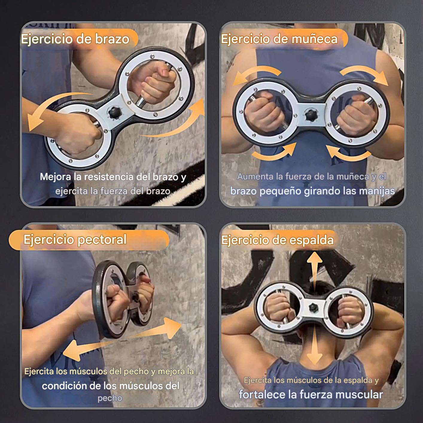 Armtrainer Verstellbarer Handtrainer Griffkrafttraining Brusttraining | 5,4 kg Armübungsgerät Griff-Trainer Trainingsgerät Krafttraining für -Fitnessstudio Zubehör Fitness für zu Hause Männer