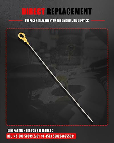 Miniatura 456 de CCIYU L3G6-10-450F - Varilla de aceite de motor de repuesto para Mazda 3 2012-2015 para Mazda 5 2011-2013 para Mazda 6 2010-2012 para Mazda CX-7 Dip