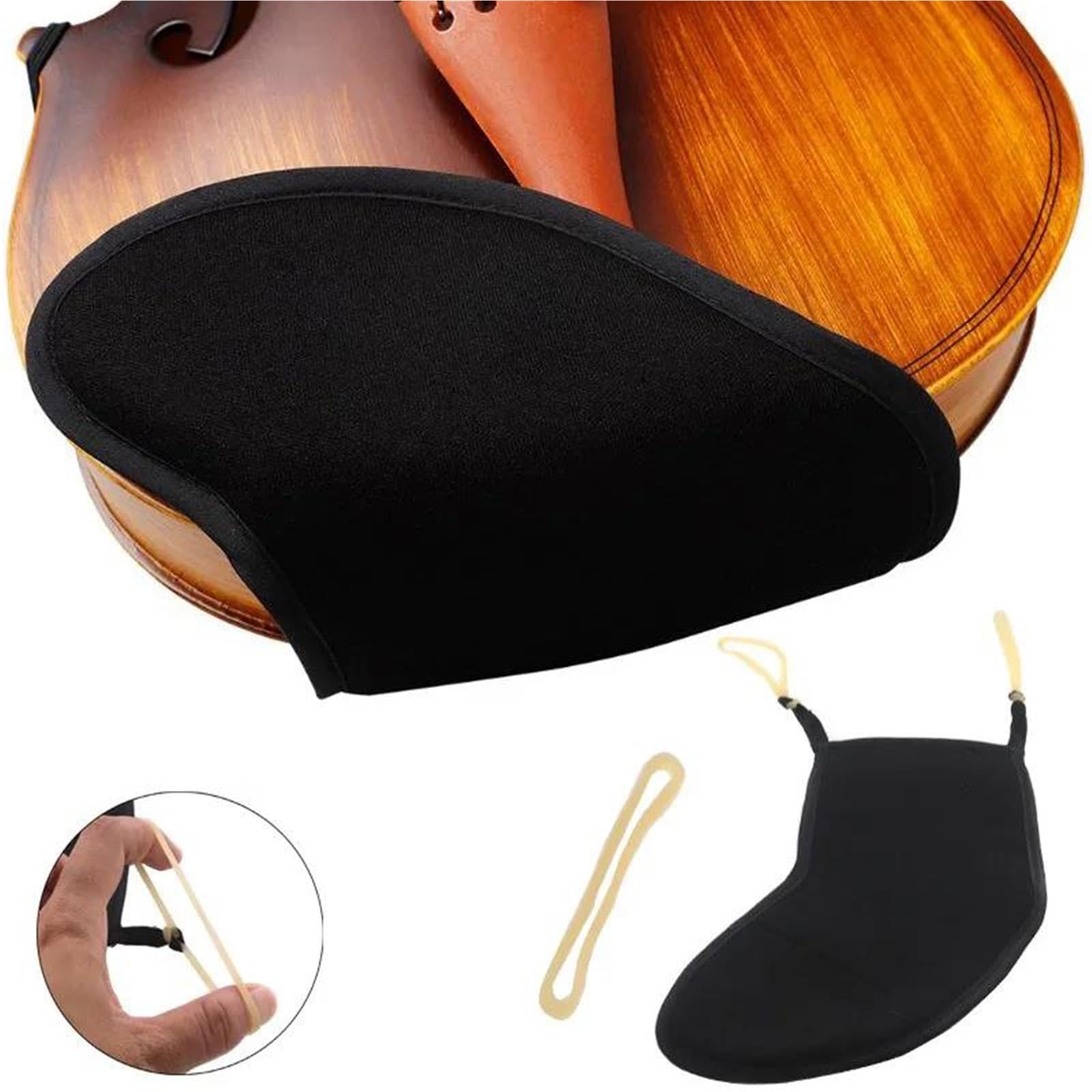 Podkładka Pod Podbródek Skrzypcowy Akcesoria Do Instrumentów Muzycznych Miękka Bawełniana Poszewka Poduszka Gąbkowa