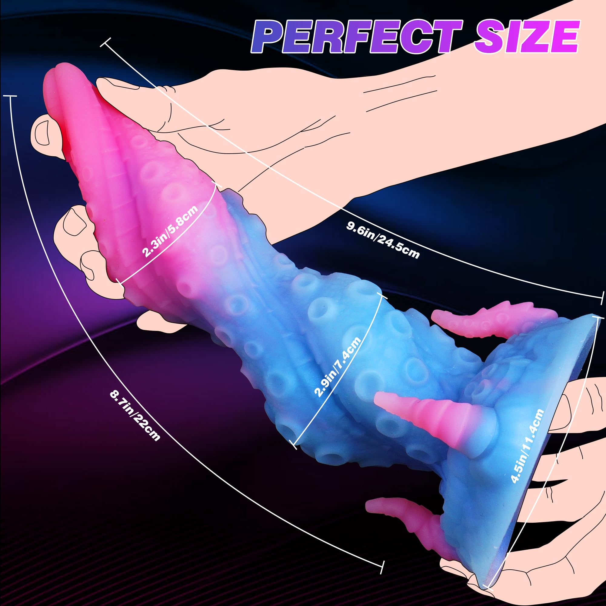 8" Knot Tentacle Dildo, Small Alien Knotted Dildo Monster Unicorn Horse Dragon Dog Dildos with Suction Cup for Hands-Free, Anal Toys for G-Spot Prostate, Adult Sex Toys for Women Men Gay Couples: Dragon Dildo Fantasy Dildo, 9.6in Monster Tentacle Dildo Horse Knot Dildo with Suction Cup, Huge Thick Dog Knotted Dildo for G-spot, Adult Sex Toys & Games, Sex Toys for Women, Male Sex Toys for Men