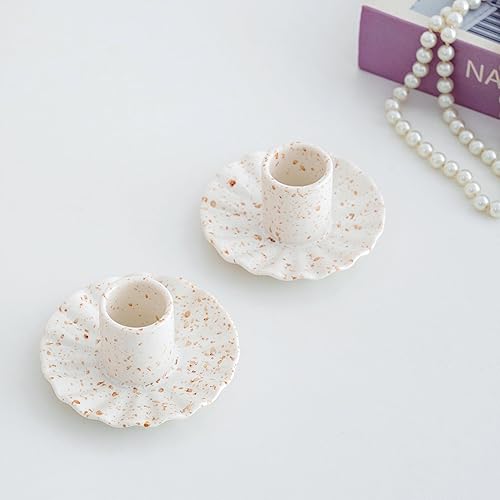 Miniatura 2 de Portavelas cónicos de cerámica para centro de mesa, portavelas decorativos para el hogar, boda, fiesta, regalos de inauguración de la casa, paquete