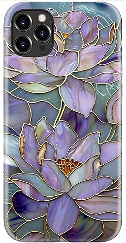 ZADORN Funda para iPhone 12 Pro Max, compatible con carga inalámbrica, silicona suave de doble capa + carcasa dura, diseño floral moderno, funda