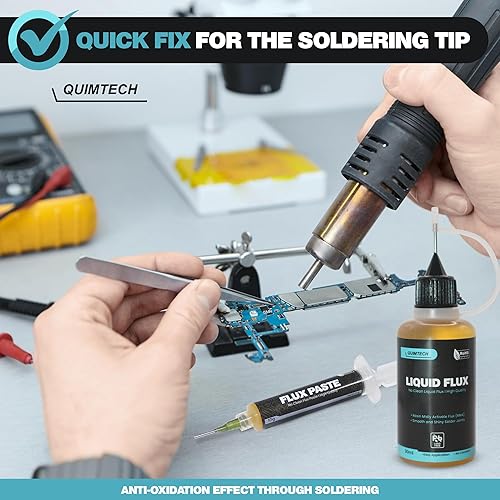 Miniatura 7 de Gotero de flujo de soldadura líquida (1.0 fl oz/1 oz.) I RMA Flujo de soldadura líquida I Flujo de soldadura I Soldadura eléctrica I Sin flujo de