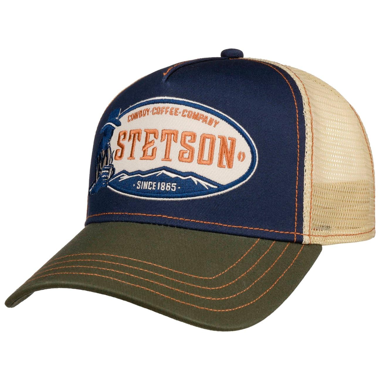 Stetson Cowboy Coffee Company Mens Womens Baseball Cap - 1