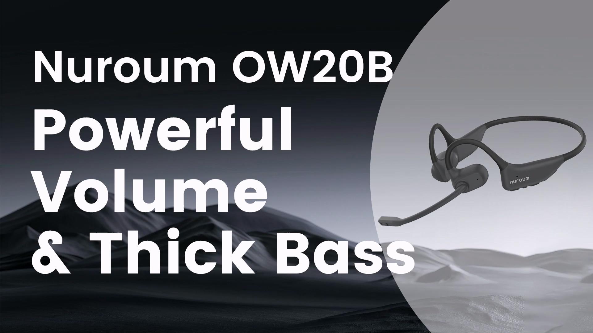Casque OpenEar Pro 2 Nuroum - Écouteurs Bluetooth Oreilles Libres 15h Autonomie Micro Antibruit