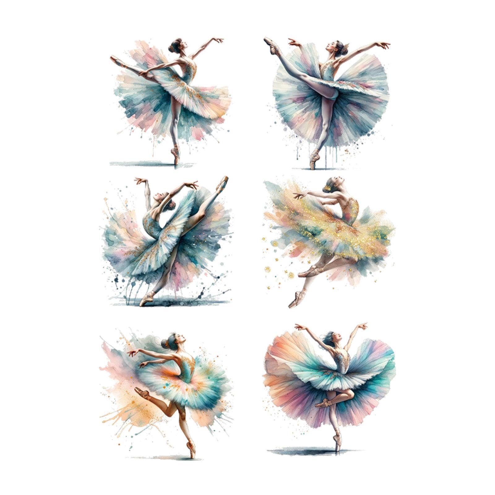 KTUXZCI Ballet Dancer Wall Decals Girls Women Room Decor Stylish Dancer Wall Stickers Elevate Any Living Area with Elegance Poster Picture Ballet Girl