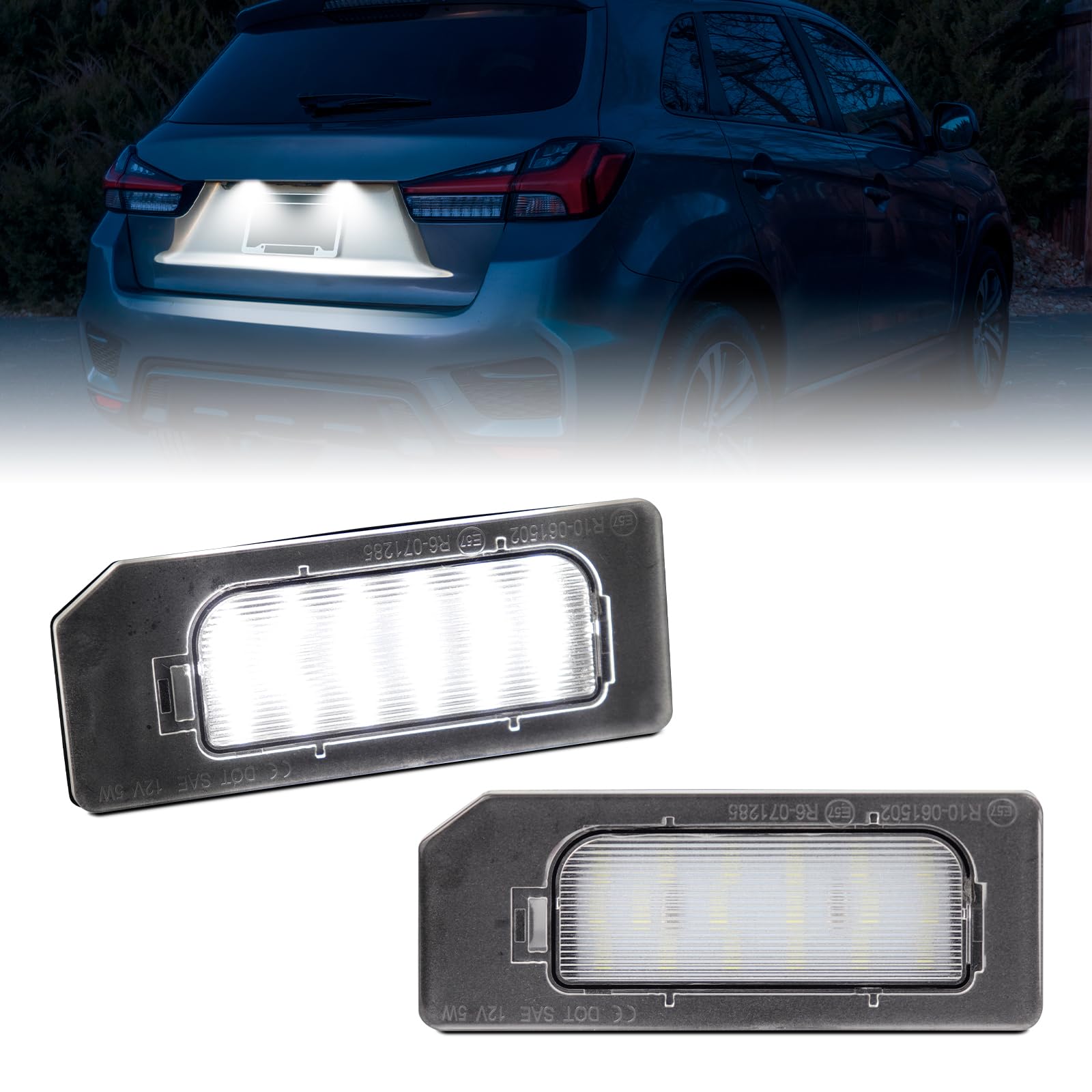 【新品未使用】  Year Plate2012 LED License Plate Lights for 2010-2020 Mitsubishi Outlander Sport