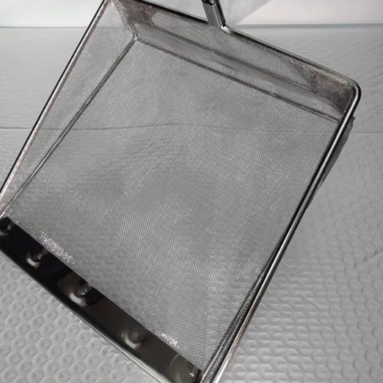 Filtro de aceite de acero inoxidable, con filtro de malla fina y resistente al calor para freidoras de cocina, colador de acero inoxidable de grado alimenticio