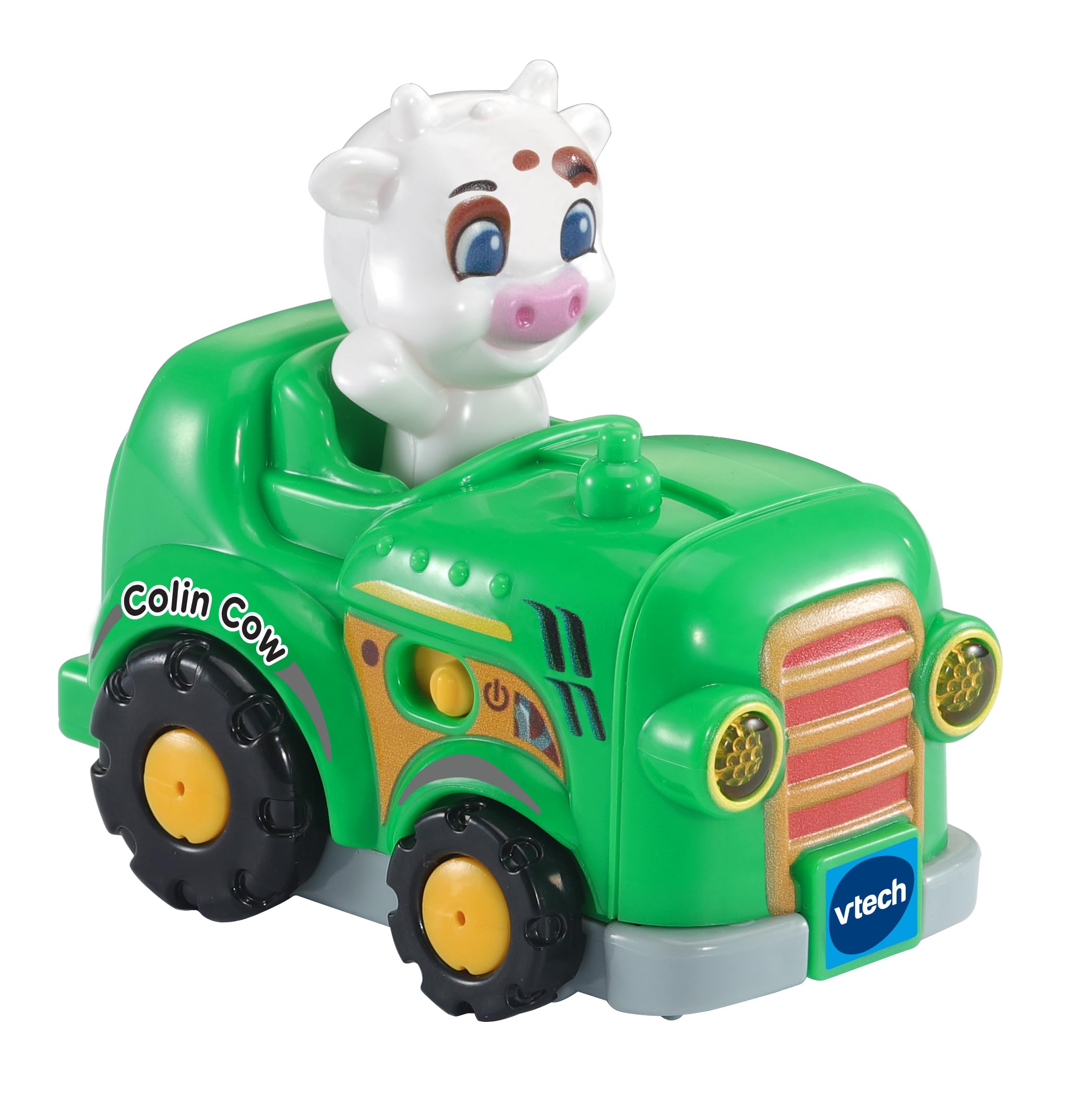 VTech Toot-Toot Drivers Colin Cow the Farmer, Interactive Toddlers Toy, Pretend Play with Lights and Sounds - Image 2