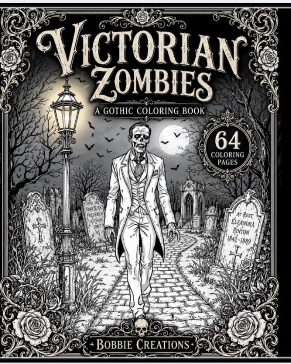 Victorian Zombies A Gothic Coloring Book