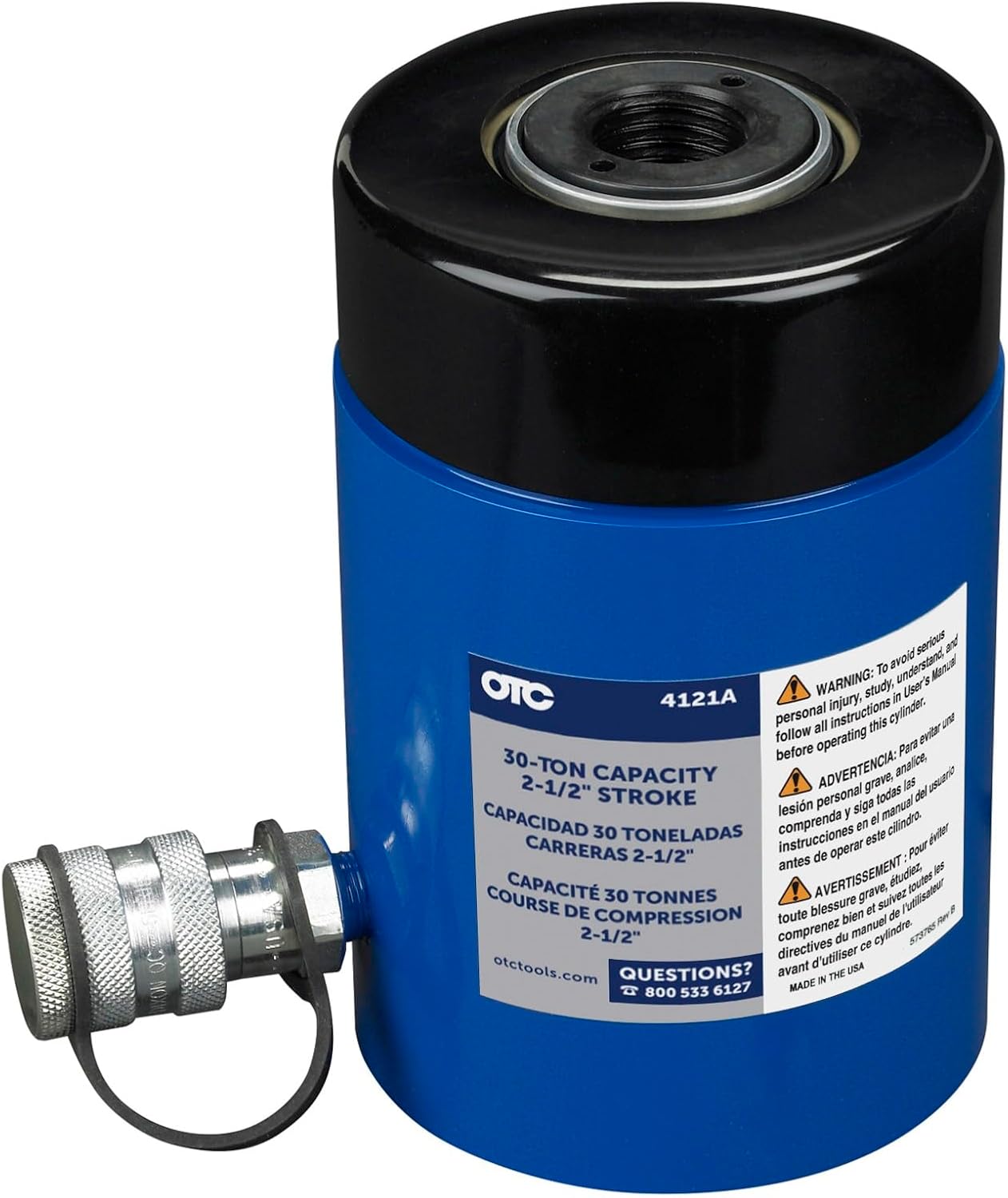 OTC 4240A 30-Ton King Pin and Brake Anchor Pusher Set - Comes Complete with Hydraulic Cylinder and 2-Speed Hand Pump