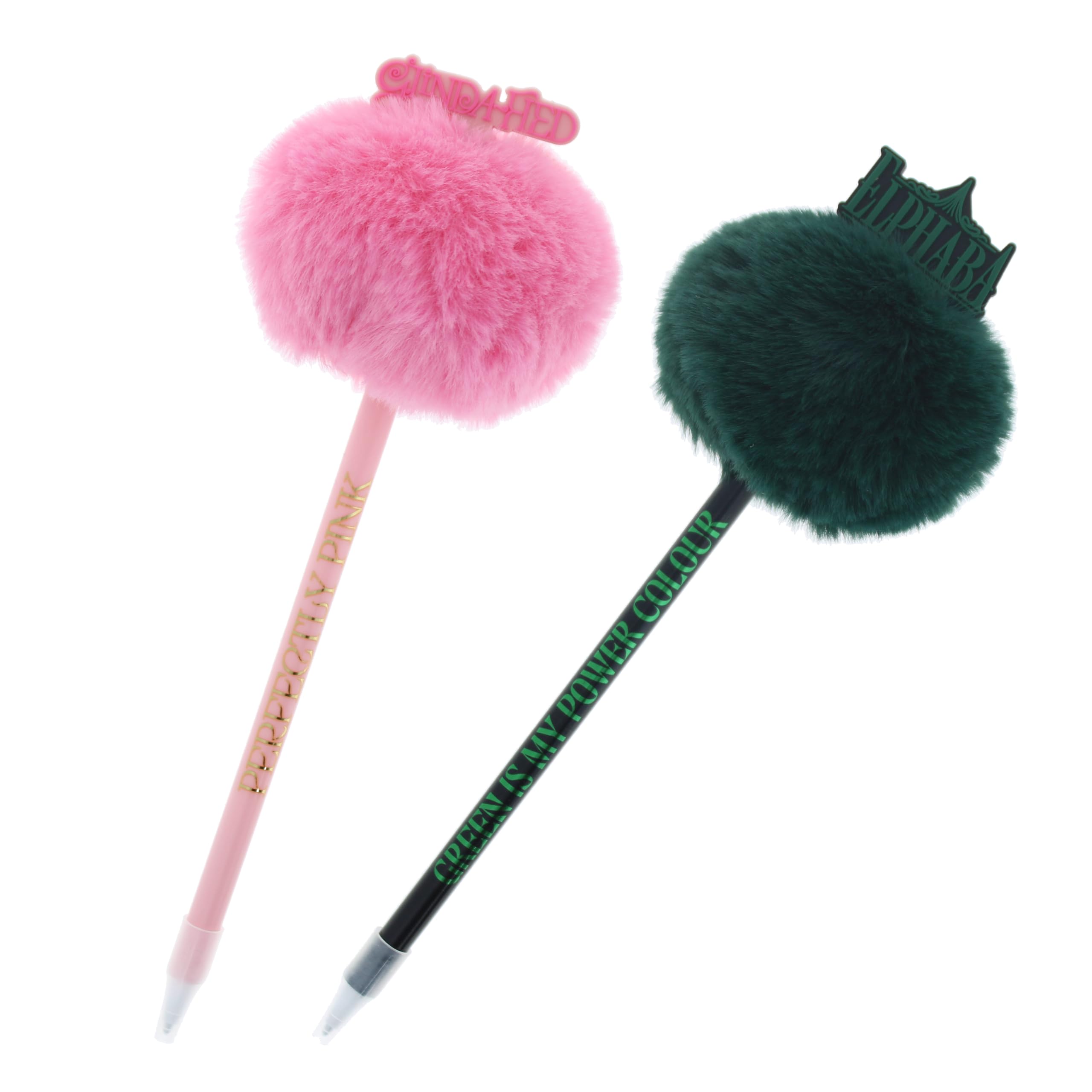 Blueprint Collections Wicked Novelty Pen with Pom Pom Topper | ** only 1 pen design will be sent ** |Official Wicked Merchandise | Fun Writing Pen for Kids & Fans | Wicked Musical & Movie Gift