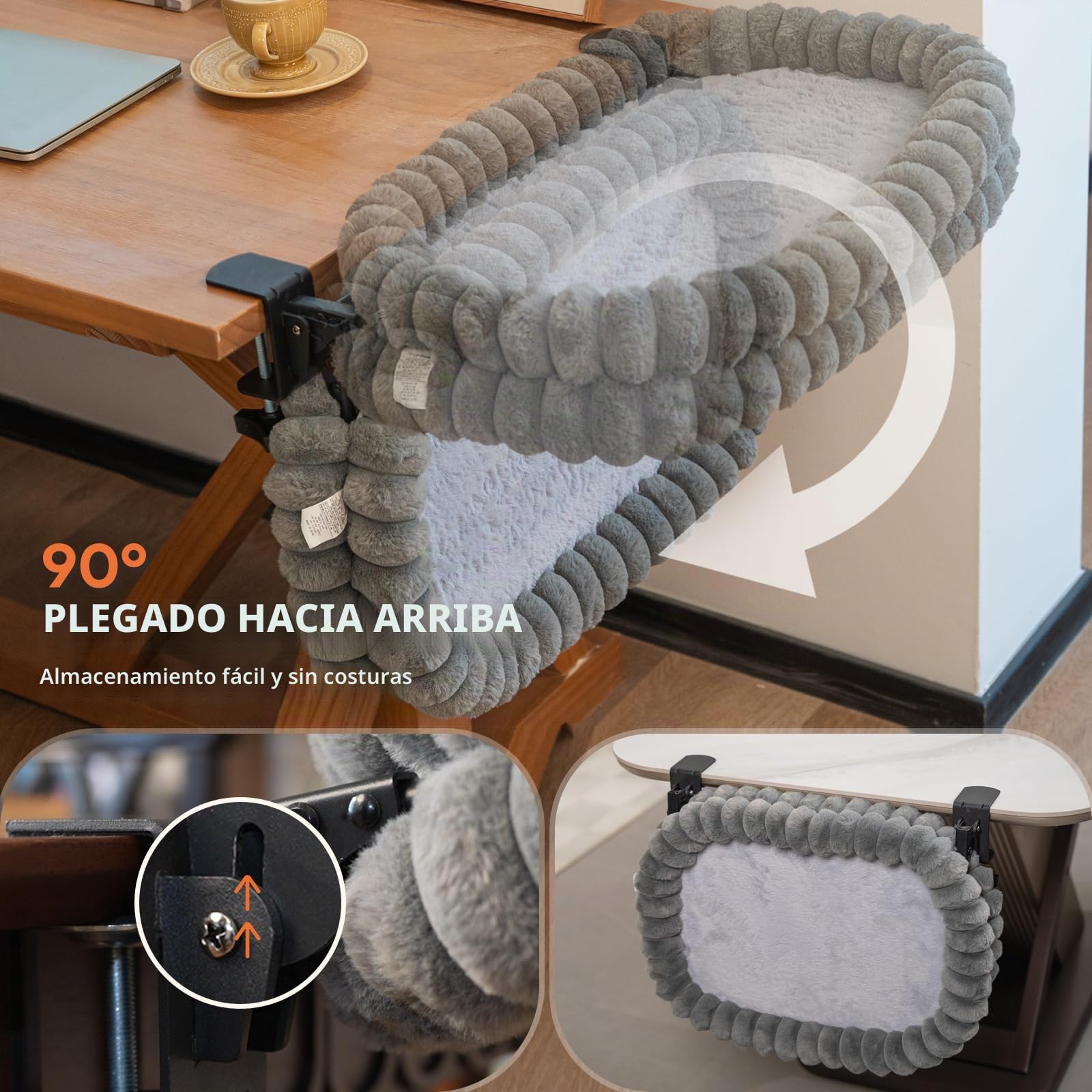 CheerPals Cama para gatos, plegable 90°, cama de mesa B01402L