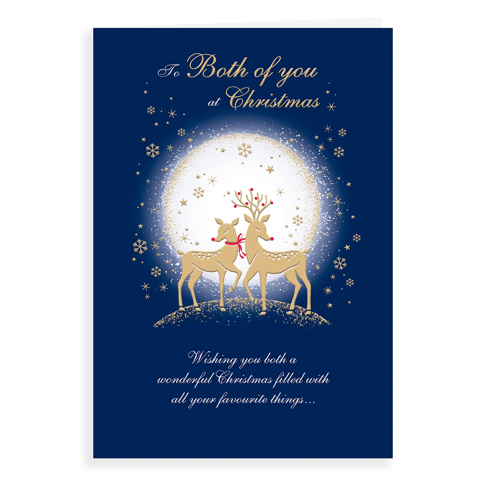 Piccadilly Greetings Classic Christmas Card to Both of You - 9 x 6 inches - Regal Publishing, C85467