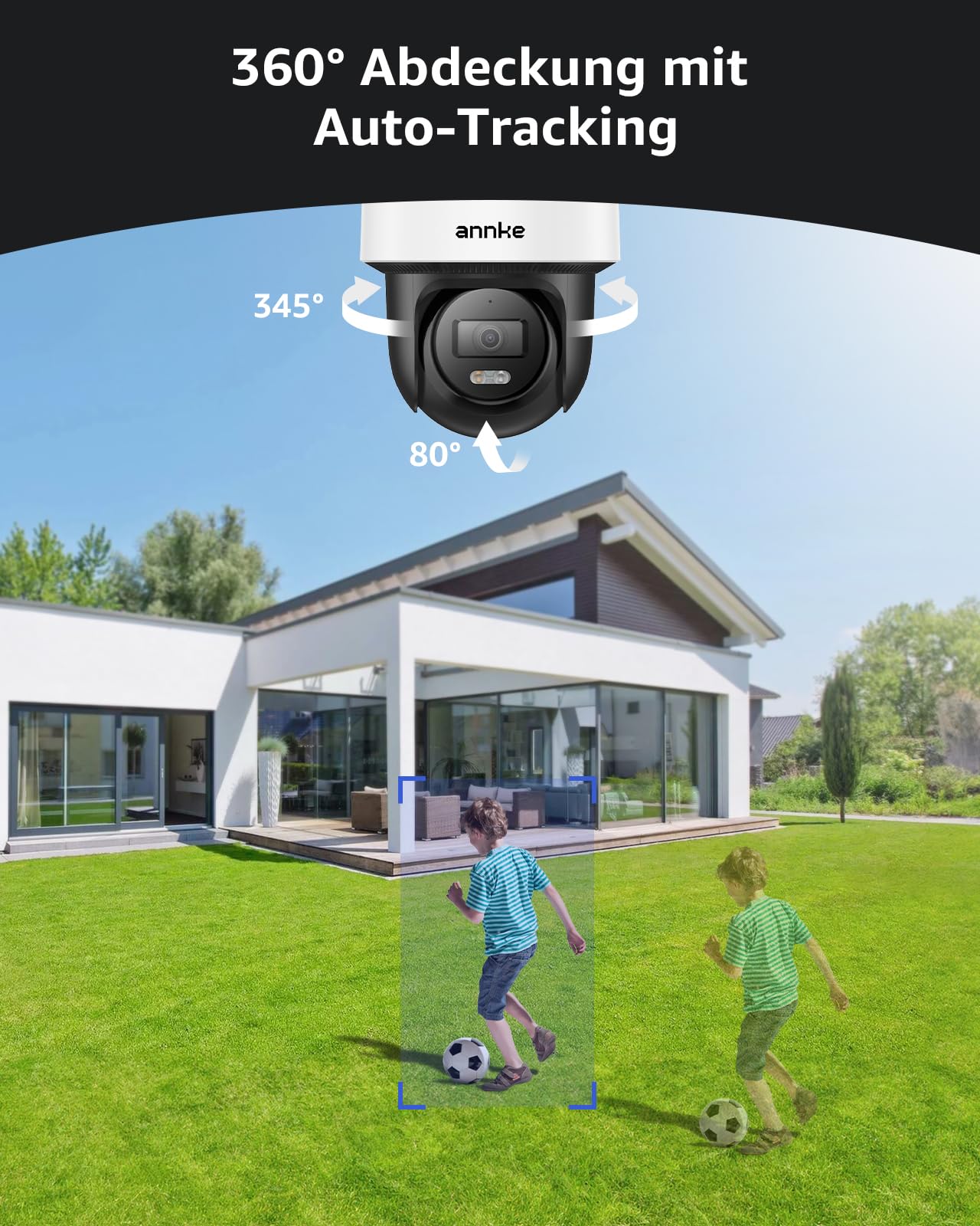 ANNKE 3K PT PoE Überwachungskamera Aussen mit Auto-Tracking