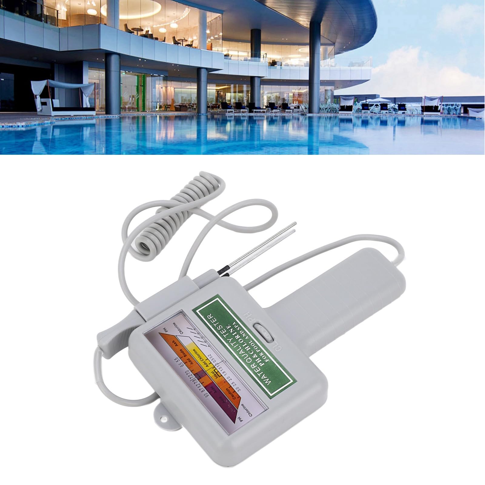 PH-Chlortester Tragbarer Digita-Wasserqualitätstester Wassertester Chlormessgerät Schwimmbad Spa Wasserqualitätsmonitor Checker