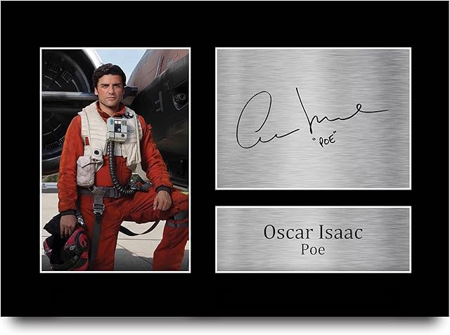 HWC Trading Oscar Isaac Gift Signed A4 Printed Autograph Star Wars Gifts Poe Print Photo Picture Display