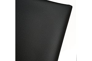 Black Faux Leather Material for Upholstery DIY