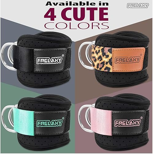 Miniatura 7 de Frelaxy Correas para Tobillo para Máquina de Cable – Correas para Piernas Cómodas y Duraderas para Patadas Traseras, Entrenamientos de Glúteos y