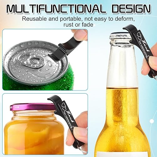 Miniatura 2 de Dandat 100 llaveros para abrebotellas de boda, regalos de boda para invitados, abridor de cerveza de vino de aluminio, regalos de invitados de boda