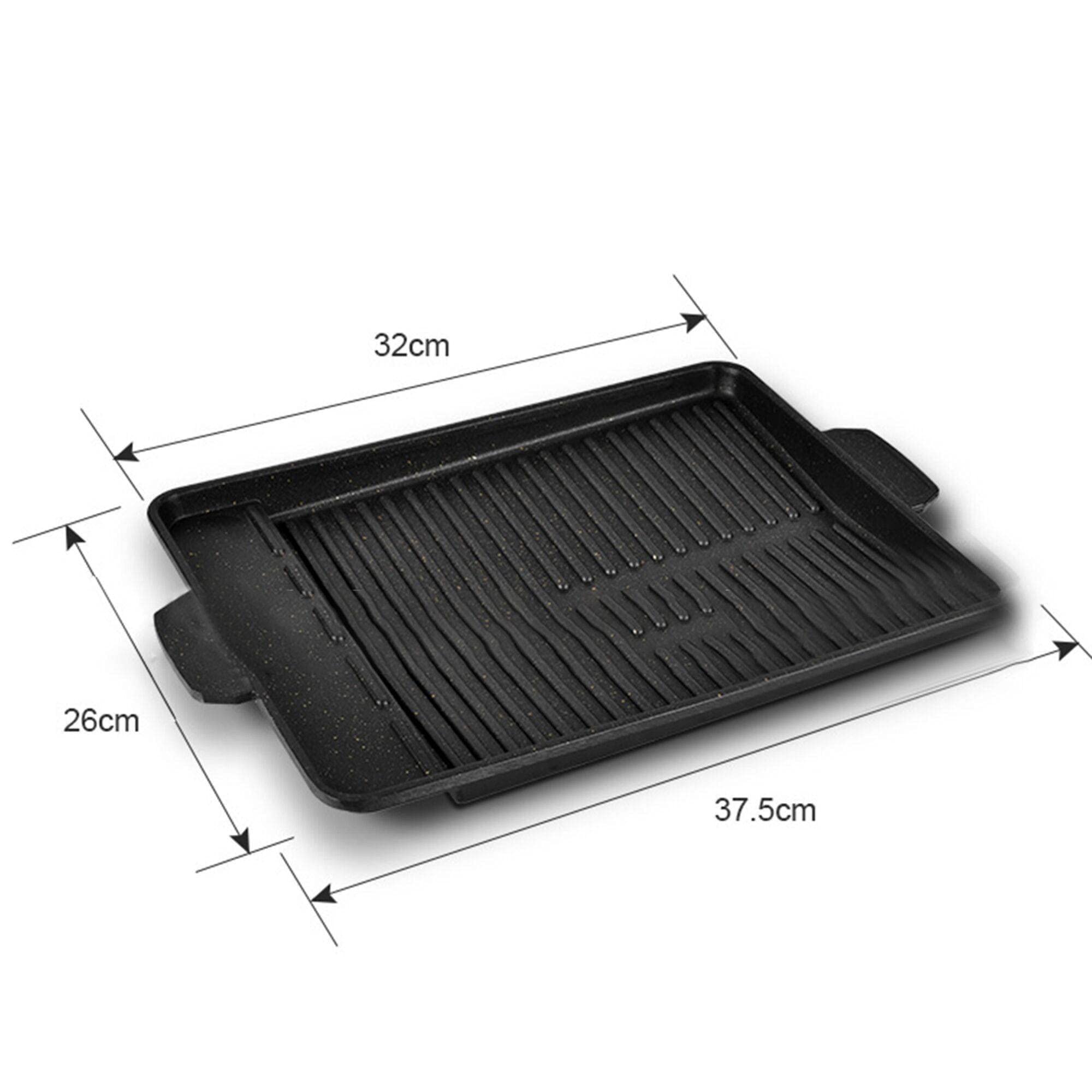 Amazon.co.jp: 32 X 26センタストーンバーベキューフライパン鍋