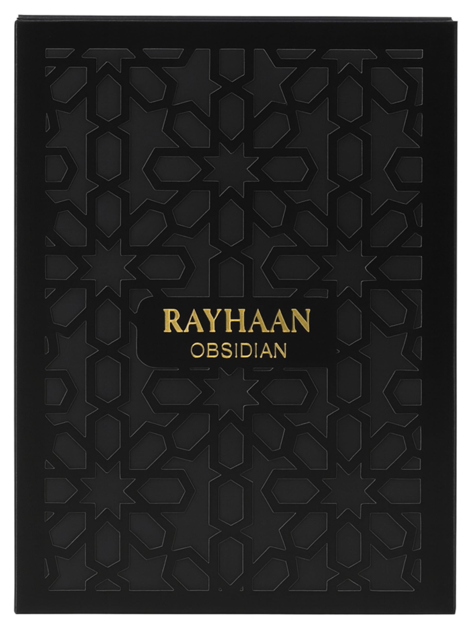 Rayhaan Obsidian - Woody, Spicy, Amber, Masculine - Eau de Parfum-Long-Lasting Fragrance for Men, 3.4 Ounce / 100 ml