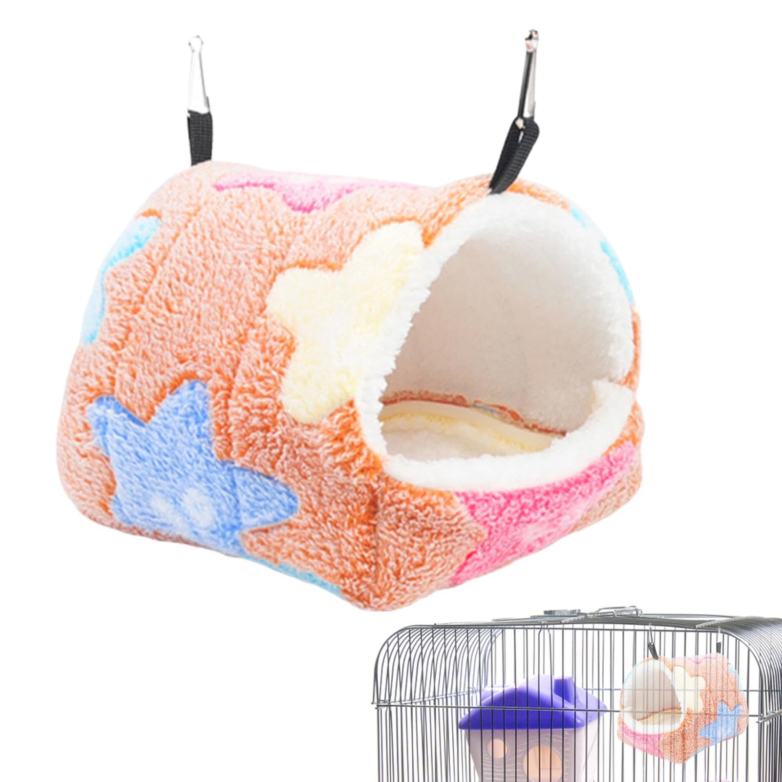 Hamaca De Felpa Para Loros, Hamaca De Felpa Para Pájaros, Jaula Para Dormir Con 2 Ganchos, Cama Para Pájaro Para Jaula, Nidos Hamacas Cálido De Invierno Para Pájaros Pequeños, Periquitos, Cacatúas — view 6