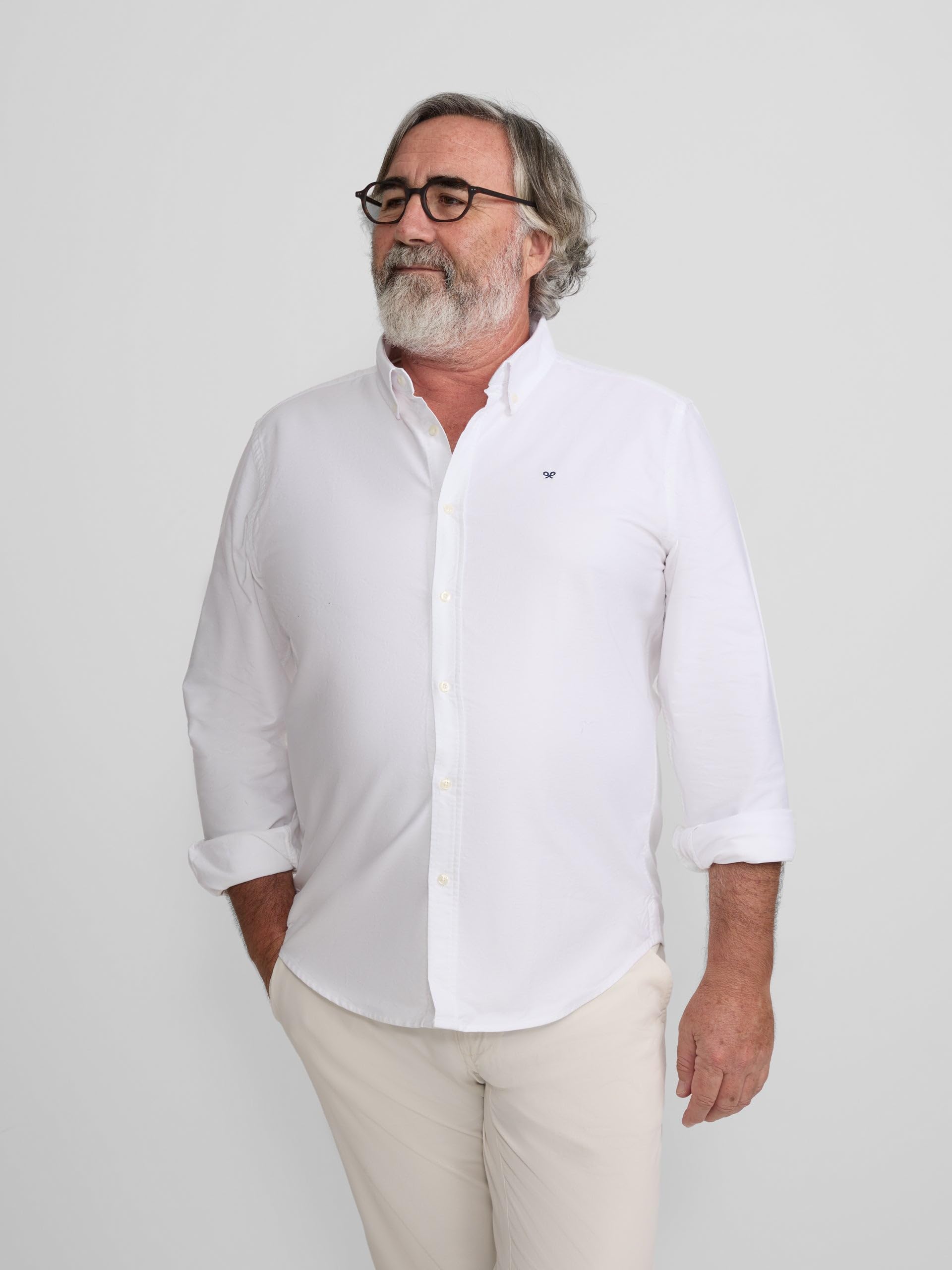 SILBON Camisa Sport Oxford Regular Fit para Hombre