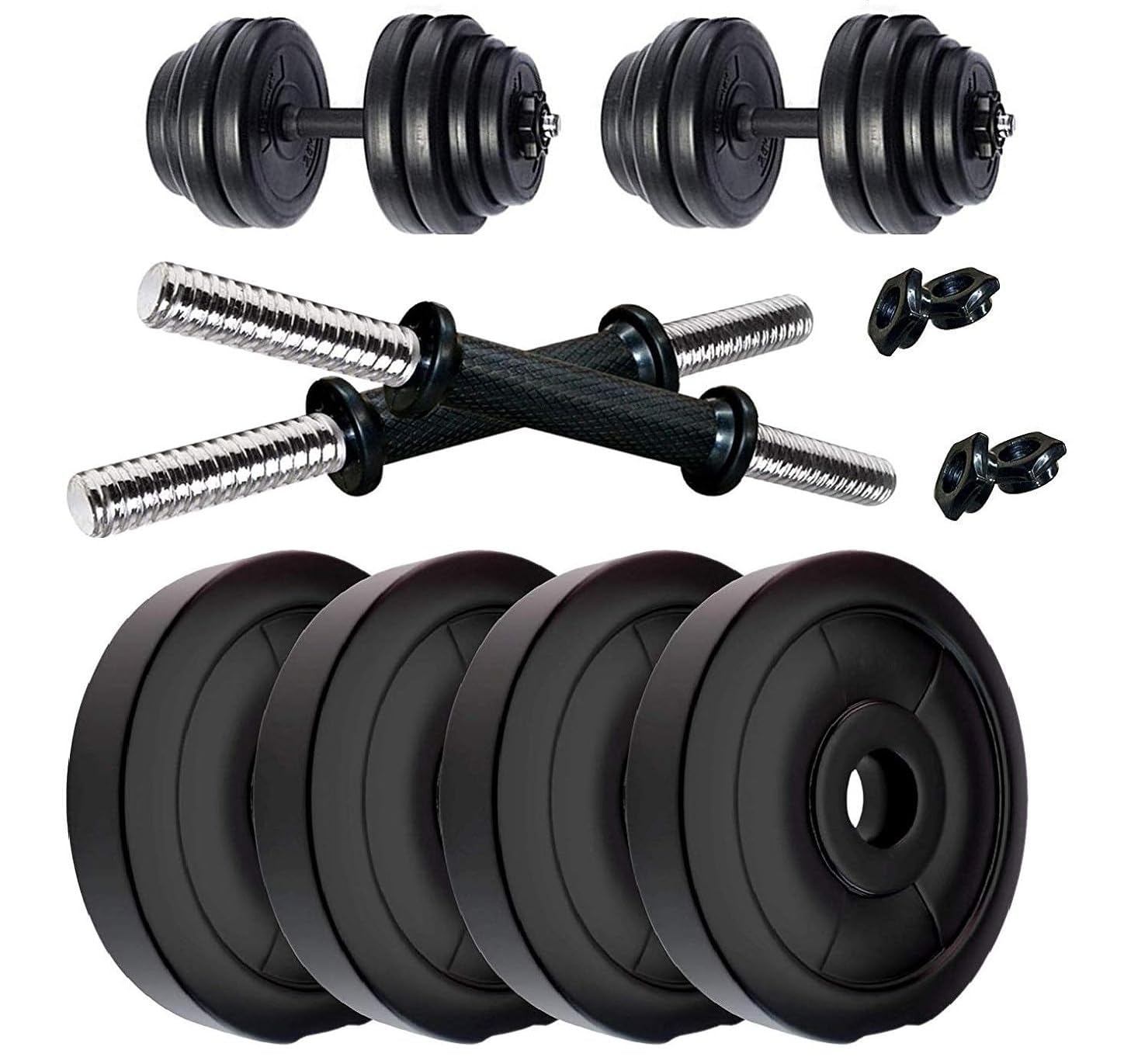 POWER FITNESS PVC Dumbbell Set Home Gym KIT (18 KG Dumbbell (2 kg x 4 +2.5 kg x 4)) (B08XM3LJSR) Amazon Price History, Amazon Price Tracker