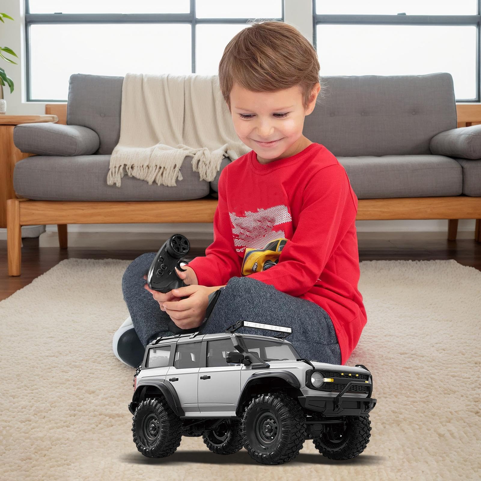Auto RC Drift Giocattolo Camion LED | Veicolo Fuoristrada Radiocomandato 1 16 Per Bambini Ragazze Adulti Regalo Compleanno Festa All'Aperto