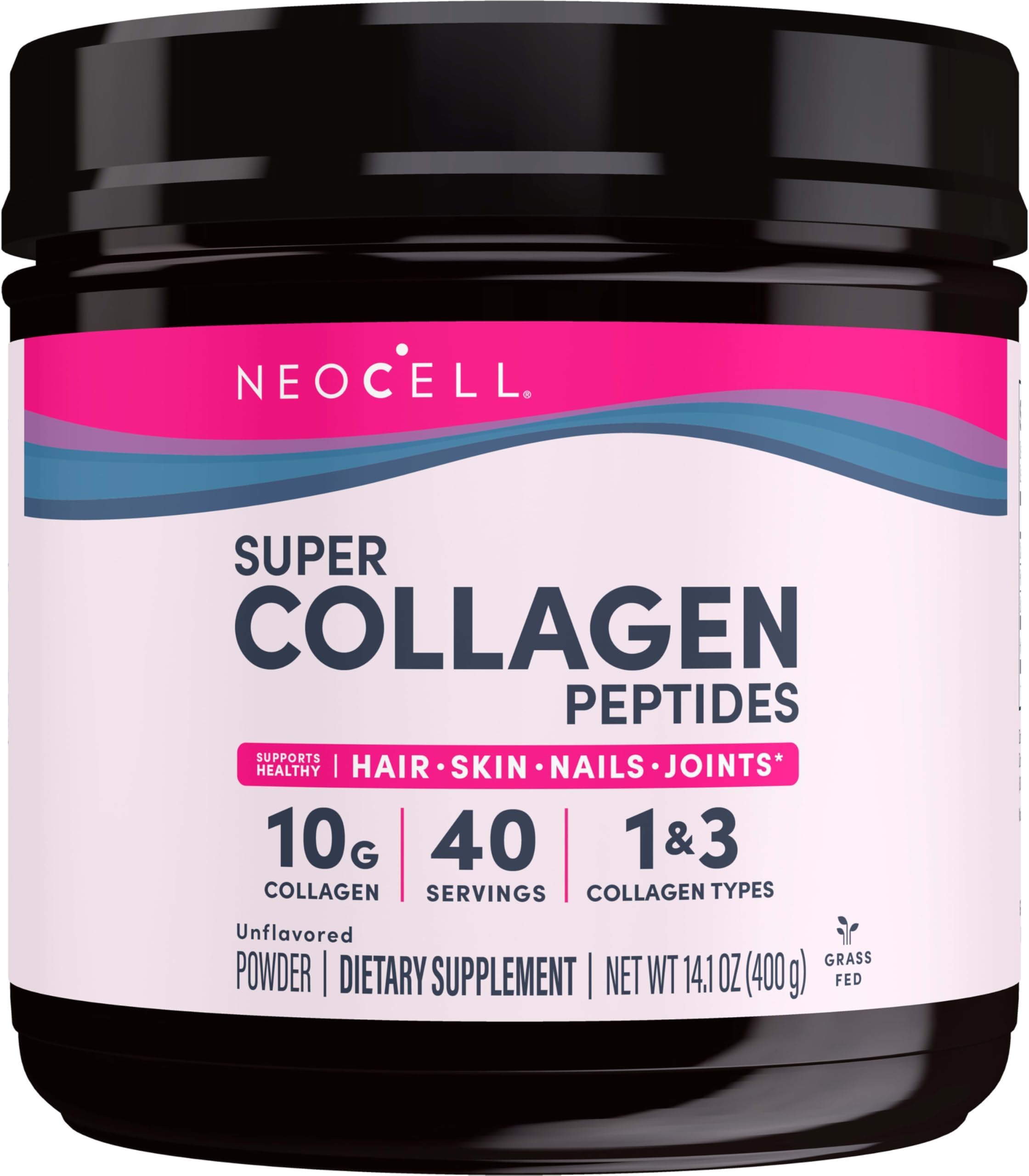 Super Collagen Type 1 & 3, Unflavored, 397 g