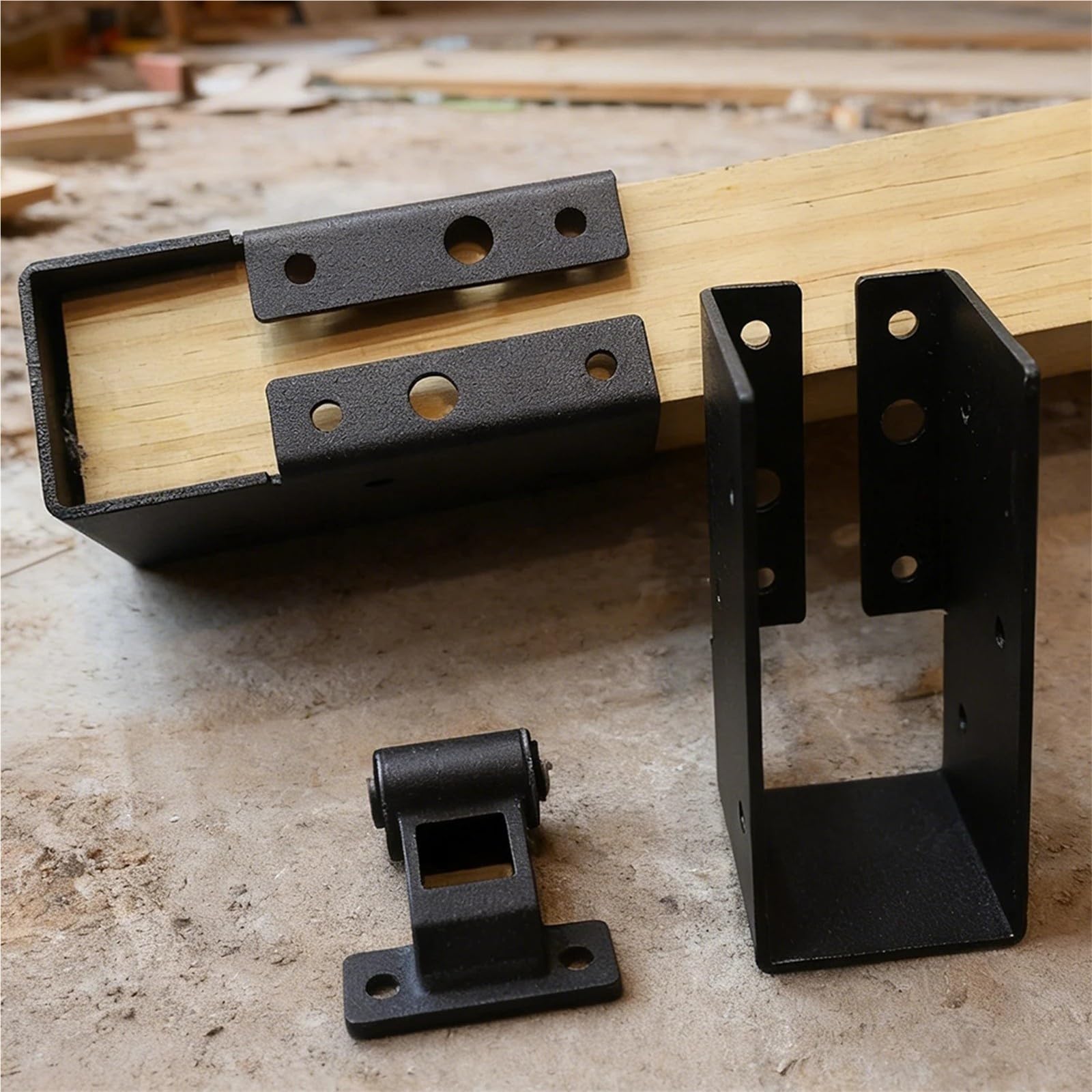 Conectores de brida oculta for suspensión de vigas de 1/2 piezas