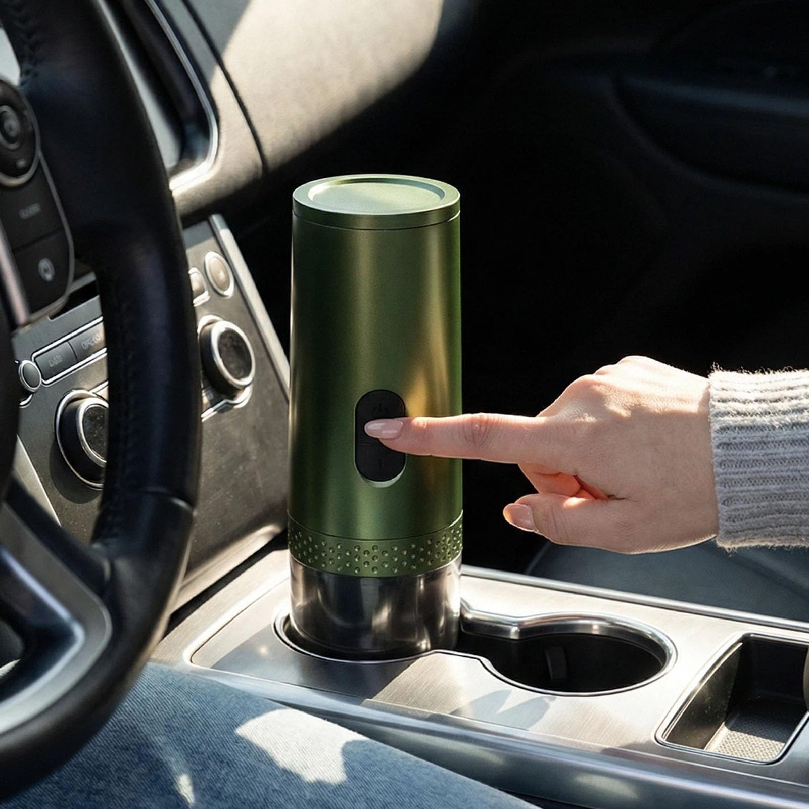Cafeteras de Cápsulas Recargable Portátil de 20 Bares | Calentamiento Rápido, Aislamiento Térmico Hermético, Capacidad de 50ml, Batería Integrada 7800mAh, Café Molido y en Cápsulas