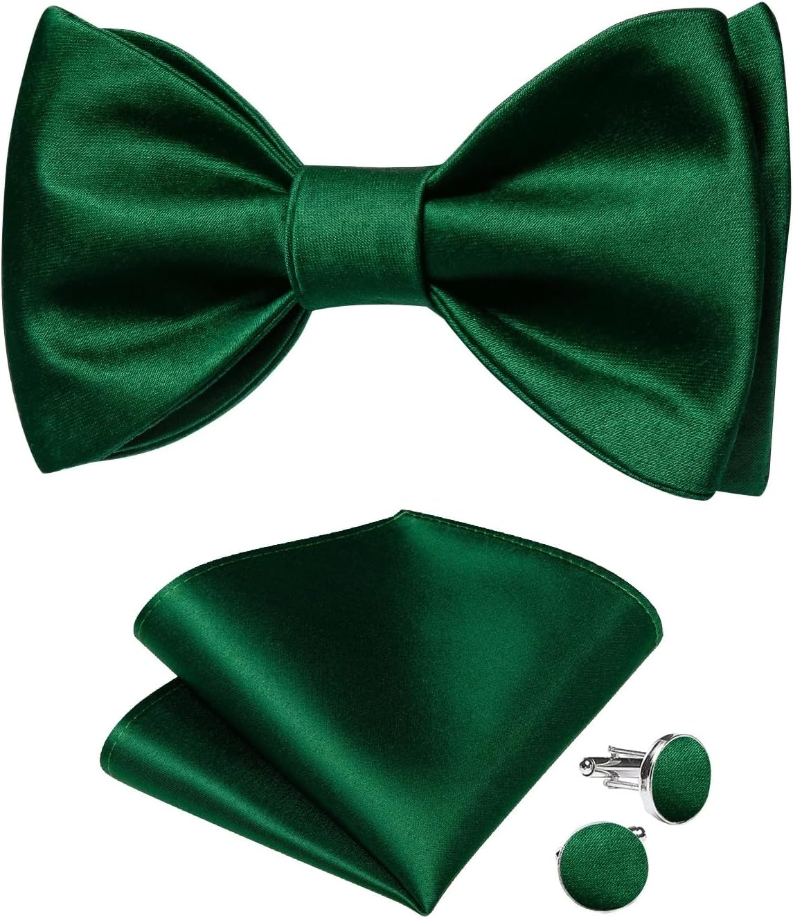 Retro Bowties Classic Self-tie Bow Ties Wedding Knots Accessories Hanky Cufflinks for Men