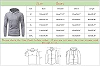 Vista 5 de Cropped Hoodie for Men Cotton Long Sleeve Lightweight Tops with Hood Print Graphic Loose Fit Athletic Pullover