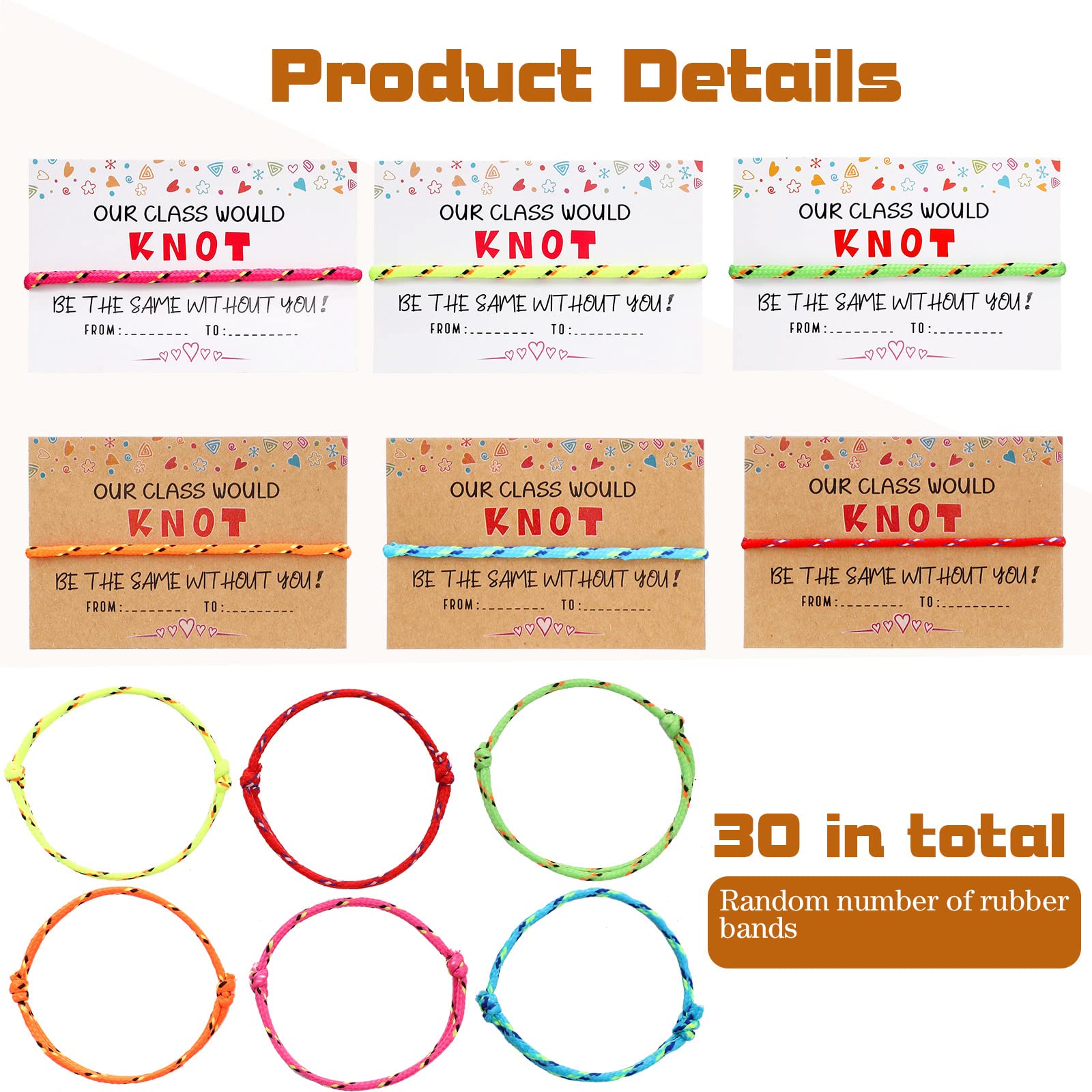 Tondiamo 3 Pulseras De La Amistad Tejidas Con Lazo, Estilo