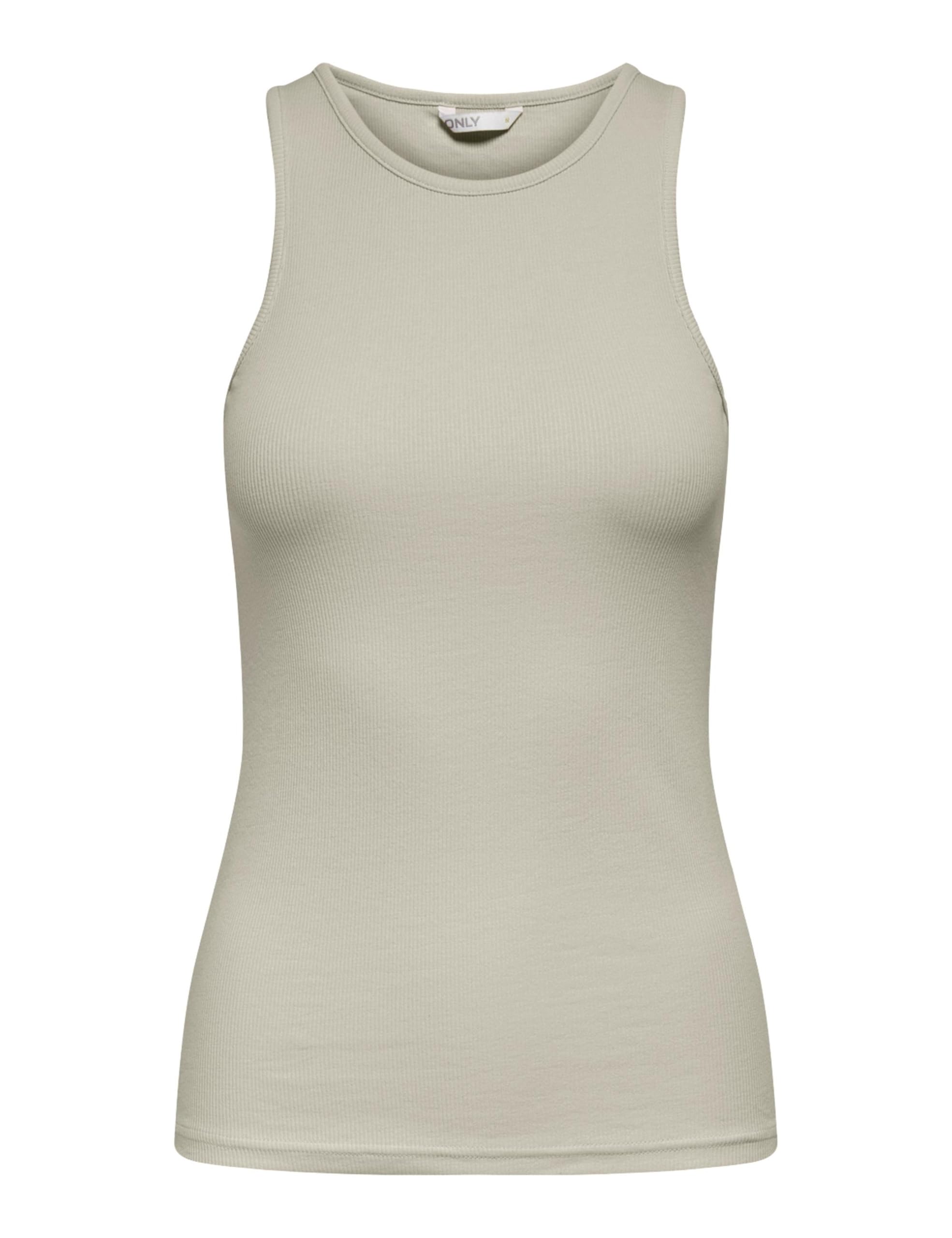 ONLY Damen Onlkenya Rib Tank Top JRS Noos, Pumice Stone,XXL