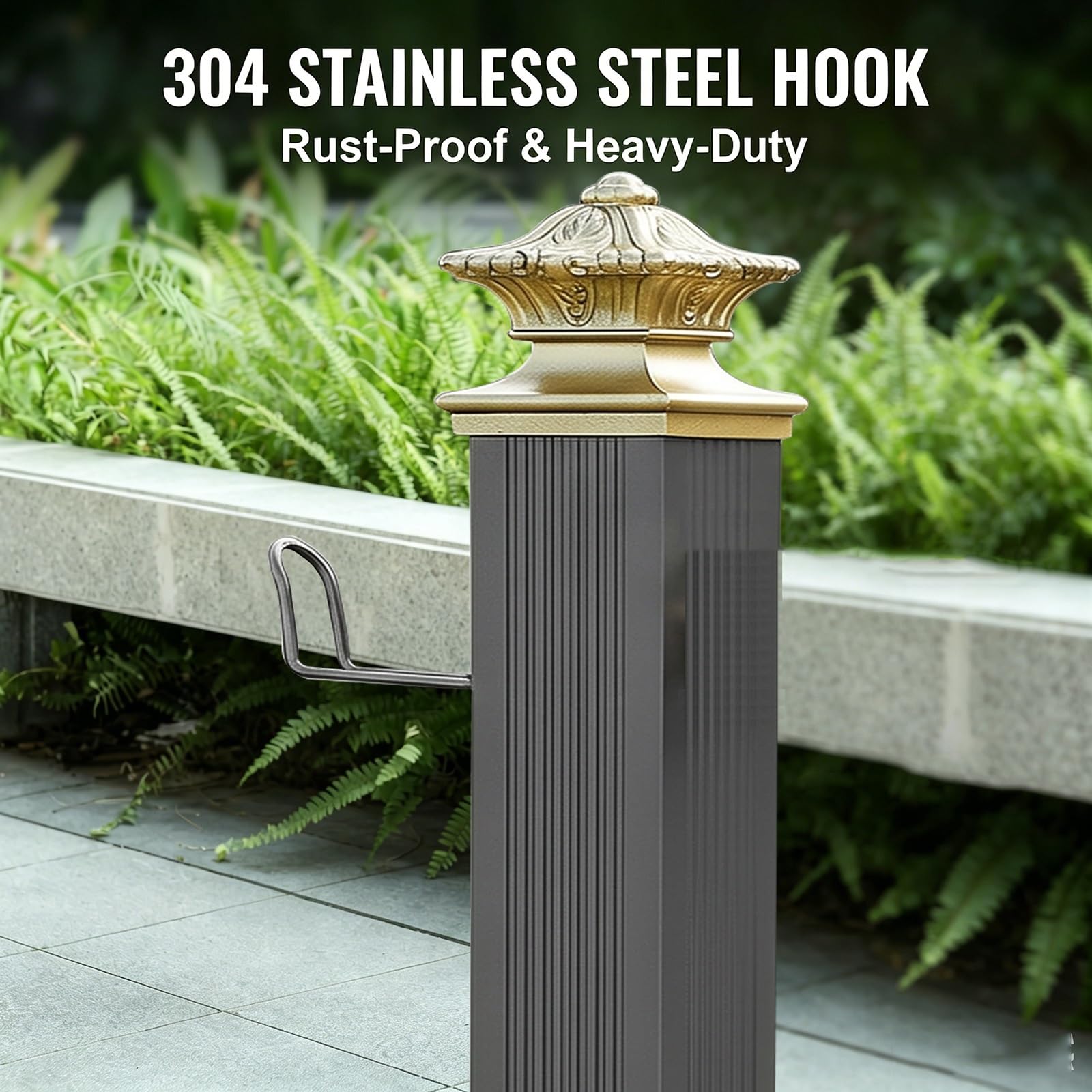 Colonne D'eau de Jardin Autoportante avec Robinet, Alliage D'aluminium, Colonne D'eau de Jardin Extérieure, Robinet D'eau à Fixation au Sol, Borne-fontaine de Cour Antigel(72 cm/28 in)