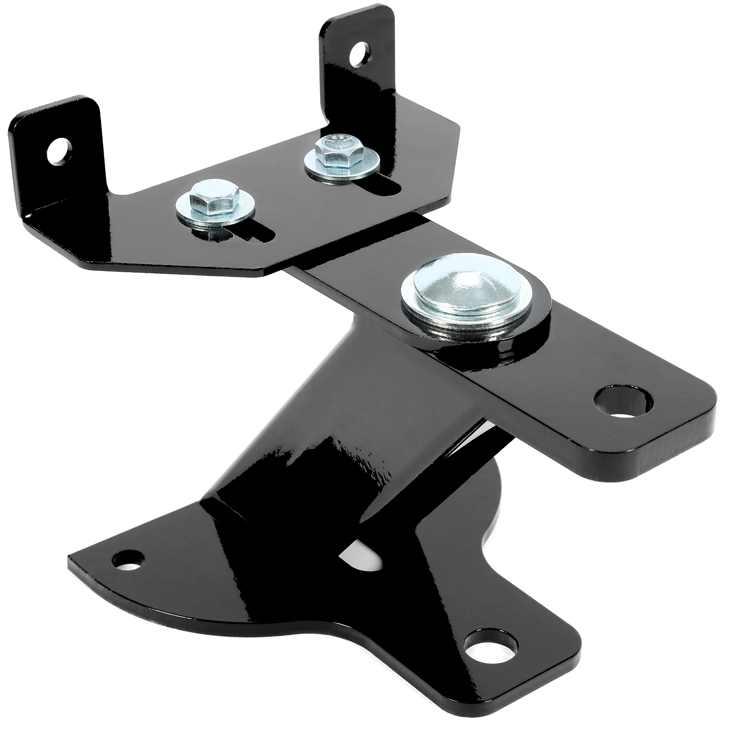 Universal Lawn and Garden Tractor Hitch 5" Rear Hitch Steel Powder Coated Black 3 Way